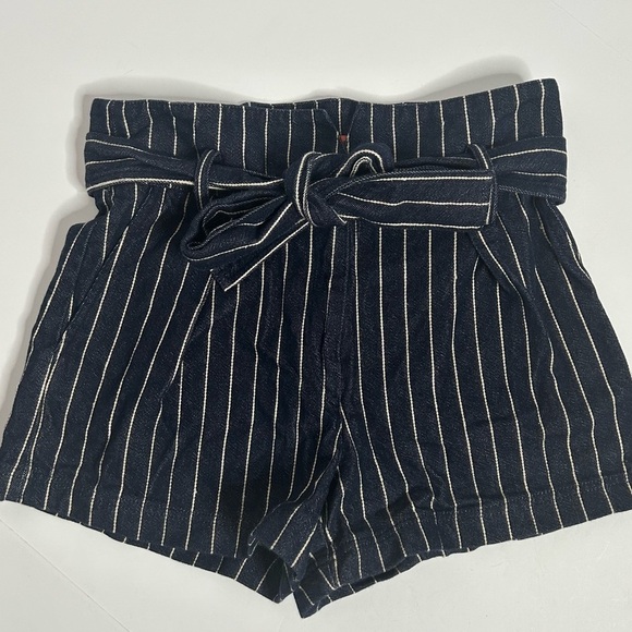 Manning Cartell Pinstriped Waist Tie Denim Shorts - Picture 3 of 14